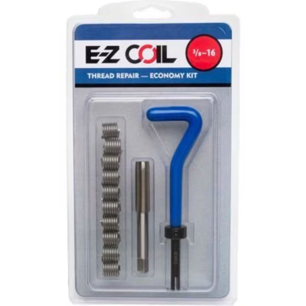 Free-Running Helical Insert Repair Kit, Helical Inserts, #6-40, Plain 18-8 Stainless Steel, E-Z Lok, Mfr#: EK30415